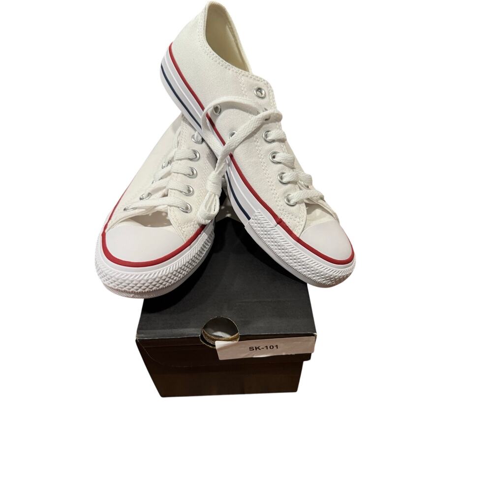 Converse Chuck Taylor All Star Ox Op White Low Top Sneakers Men 6 Women 8 New